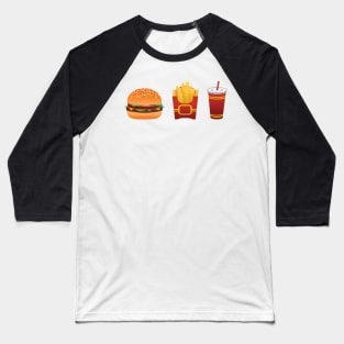 Classic Fast Food Baseball T-Shirt